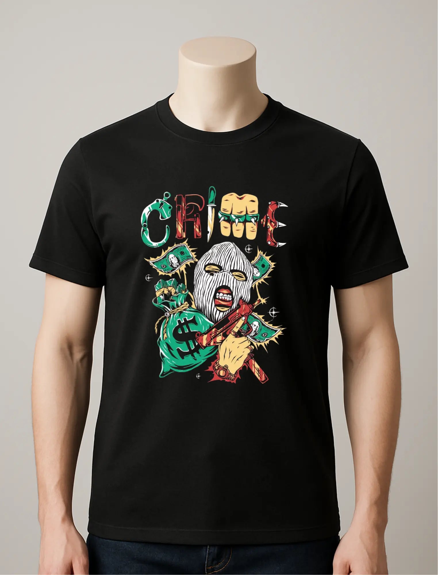 ¨Crime¨ T-shirt T.M Prints