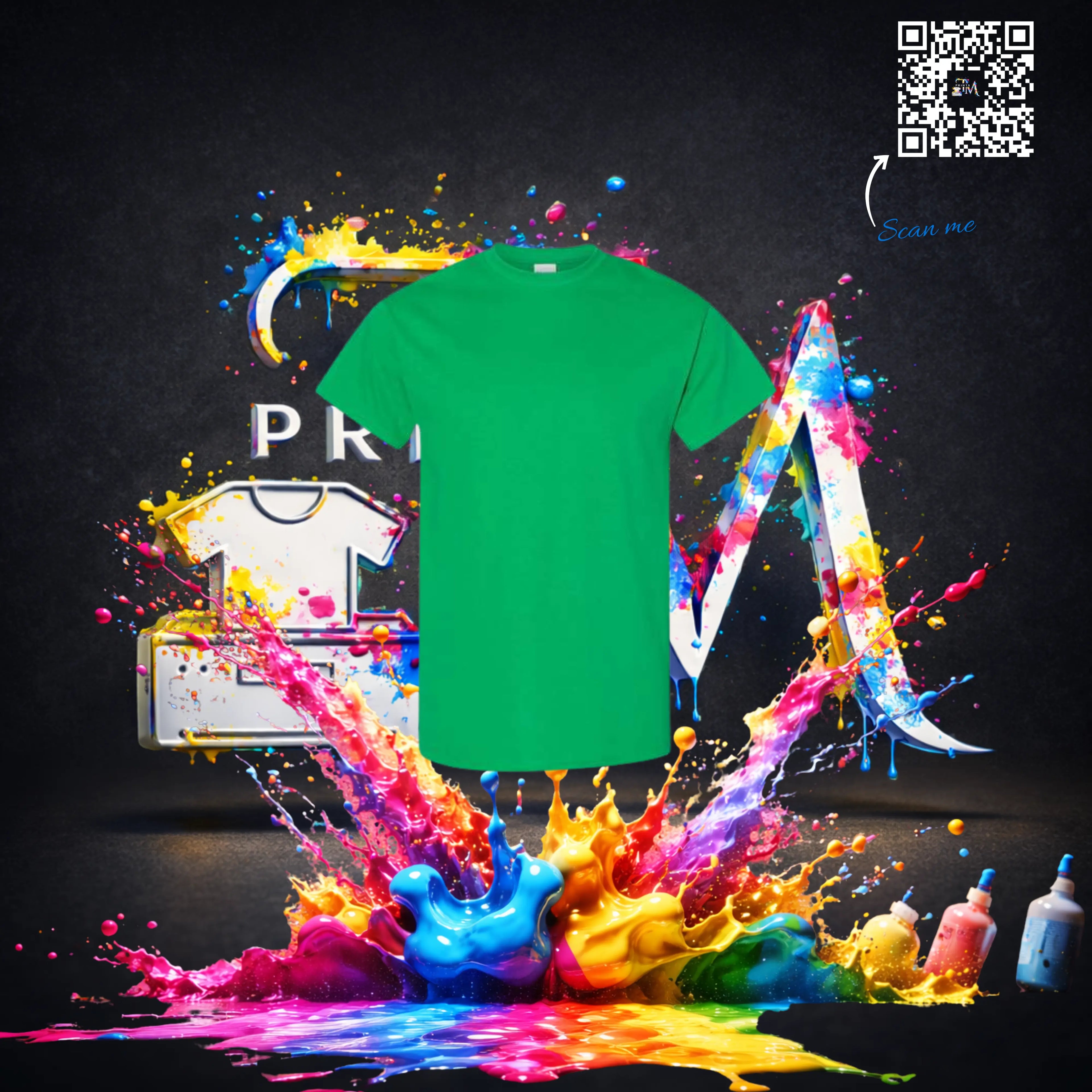 T-shirt Promotionnel avec code Qr - T.M Prints