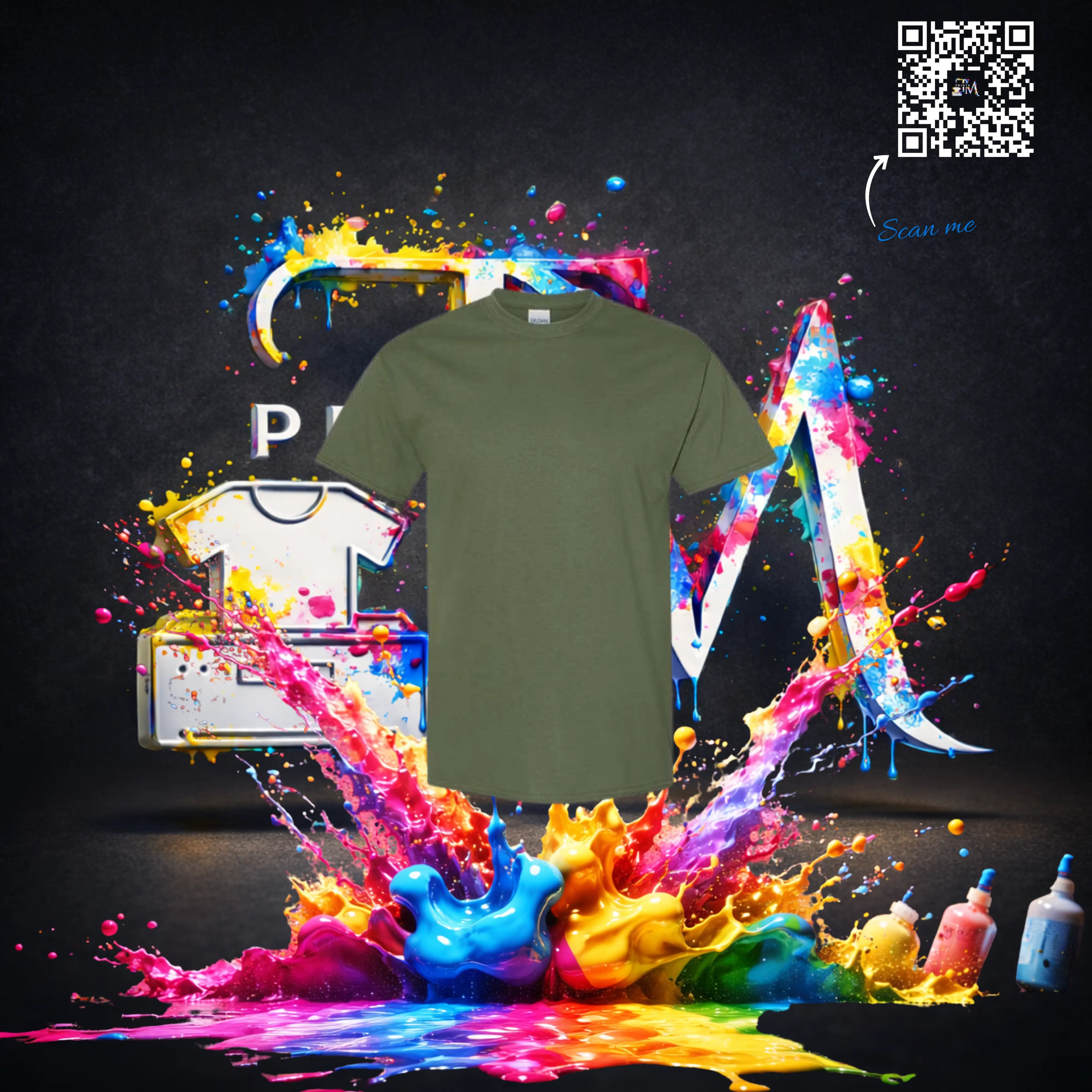 T-shirt Promotionnel avec code Qr - T.M Prints